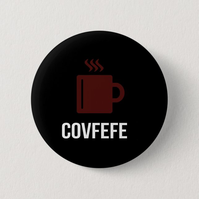 Covfefe kaffe President Donald Trump Meme  Knapp (Framsida)