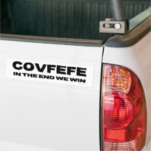 COVFEFE - TILL SLUT VINNA VI - Bumper Sticker Bildekal