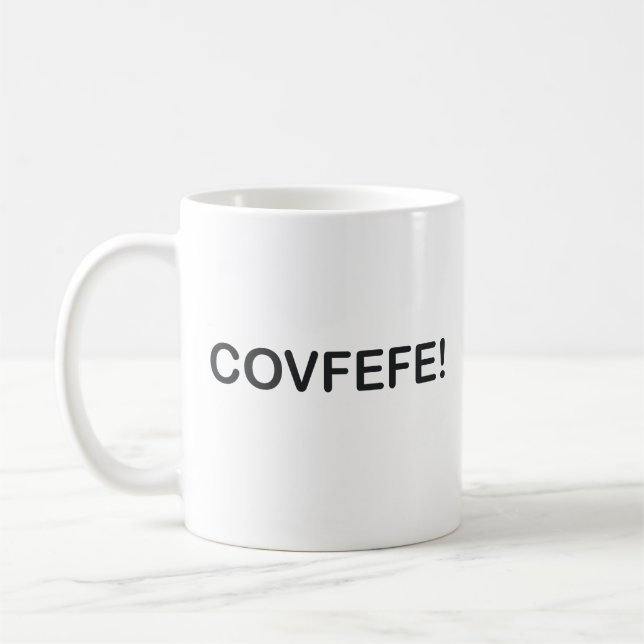 COVFEFE TRUMP TWEET MISSPELLING KAFFEMUGG (Vänster)