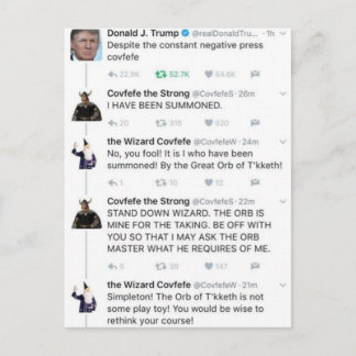 Covfefe Vykort