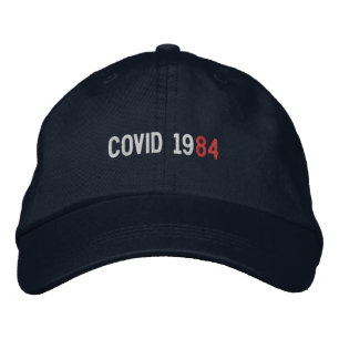 COVID1984 Hat Broderad Keps