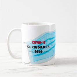 Covid19 KEYWORKER 2020 Anpassade Mugg
