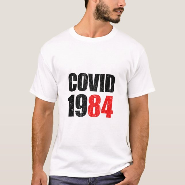Covid 1984 t shirt (Framsida)