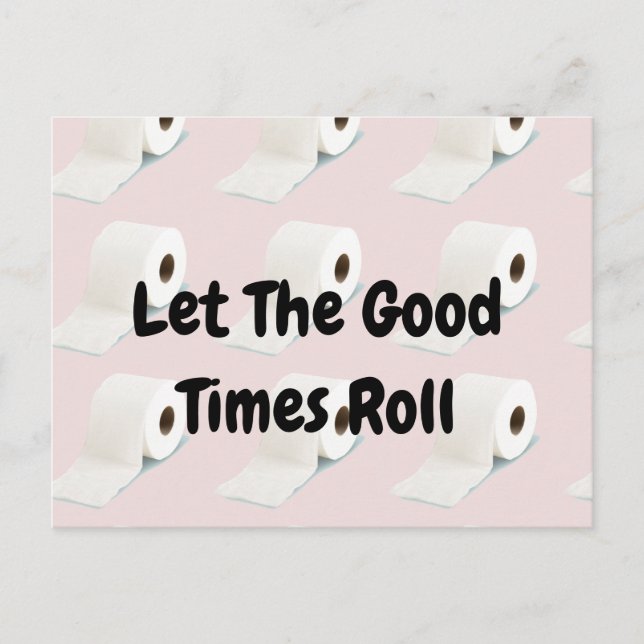 Covid-19 Corona Virus Toilet Papper Rosa Vykort (Framsida)