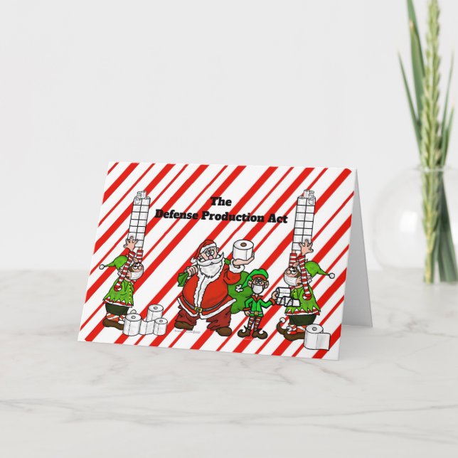 COVID-19 Defence Production Act Julkort Kort (Framsida)