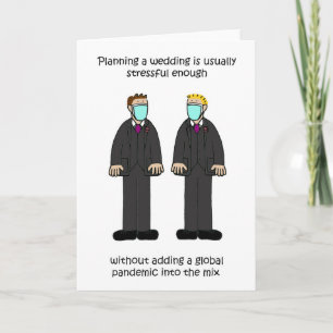 Covid 19 Gay Male Bröllop Planning Stressar Kort