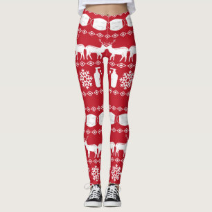 Covid 19 God jul, sötare baljor Leggings