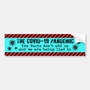 COVID-19 Pandemiskt Sak läggs inte till Ljugit til Bildekal
