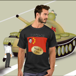 covid-19 tillverkad i kina t-shirt