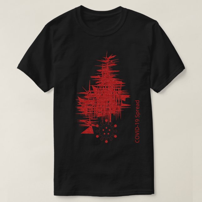 COVID-19-upplevelse, Anpassningsbarna Virus Spread T Shirt (Design framsida)