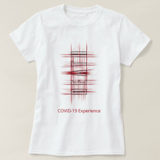 COVID-19-upplevelse, död, virus, rött och svart T Shirt