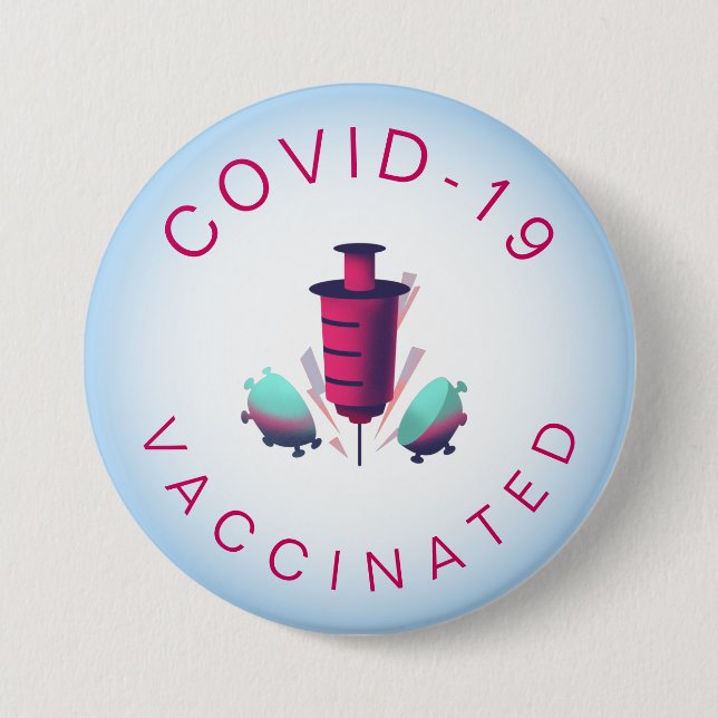 Covid-19 Vaccated Modern Graphic Rosa Typography Knapp (Framsida)