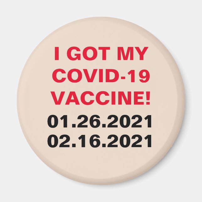 COVID-19-VACCIN MAGNET (Framsidan)