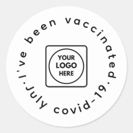 Covid-19 vaccinerad | Logotyp av personalens Anpas Runt Klistermärke