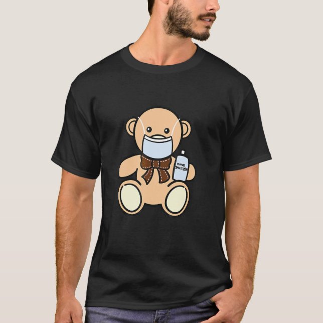 Covid Buddy Bear T Shirt (Framsida)