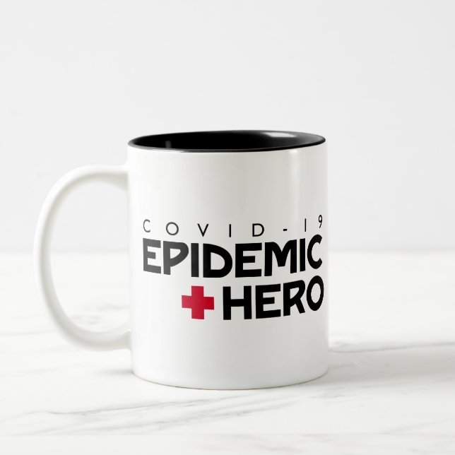 COVID Epidemiskt Hero Två-Tonad Mugg (Vänster)