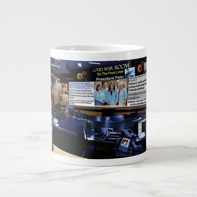Covid. krig rum jumbo mugg (Framsidan)