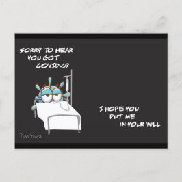 COVID Postcard #2 i en serie av konstnären Dan You Vykort