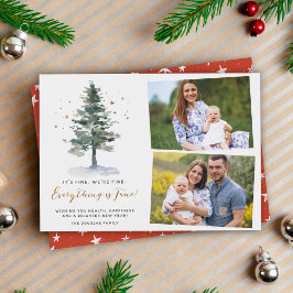 Covid Quarantine Allt är Bra 2 Photo Julkort