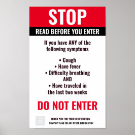 COVID STOP - Poster FÖRETAG