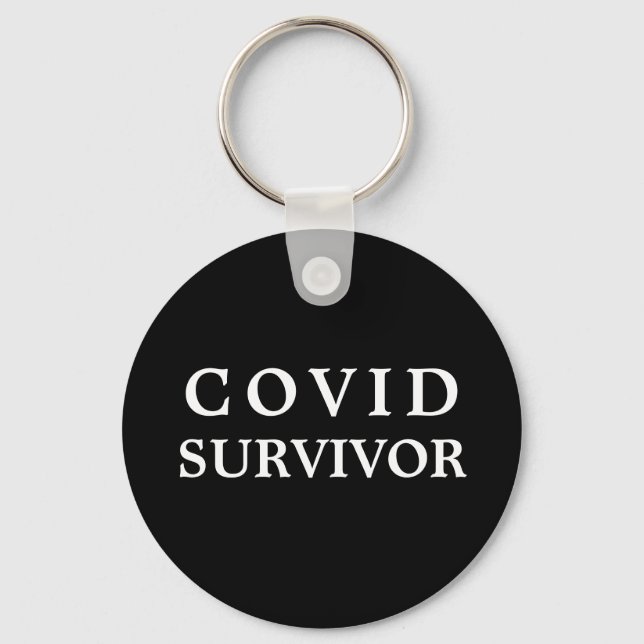 Covid Survivor - Jag Överlevt Covid-19-virus Nyckelring (Framsida)