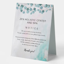 COVID Teal Eucalyptus Spa Safety Break Room