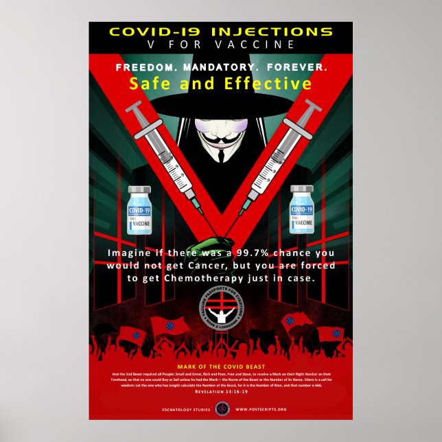 COVID-V för vaccin Poster (Framsidan)