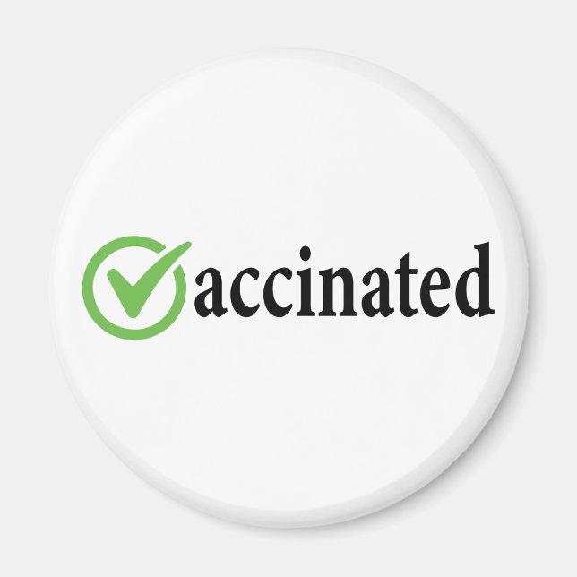 Covid Vaccinerat, Covid-vaccin, vaccinerat Magnet (Framsidan)