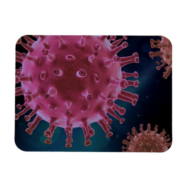 Covid Virus Biology Magnet (Horisontell)