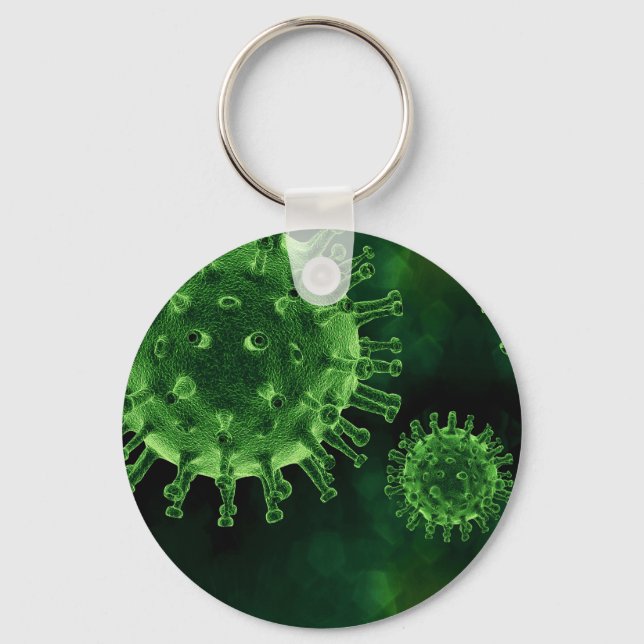 Covid Virus Pathogen-infektion Nyckelring (Framsida)