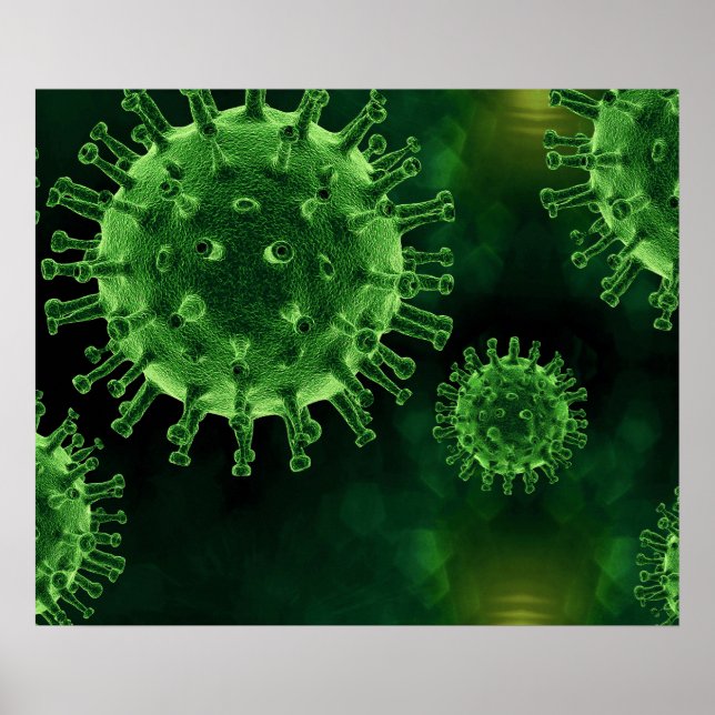 Covid Virus Pathogen-infektion Poster (Framsidan)