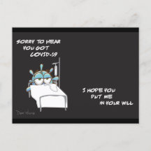 COVID vykort #2 i en serie av konstnären Dan Youra