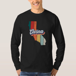 Covina City Retro Vintage Hemstad Kalifornien Prem T Shirt
