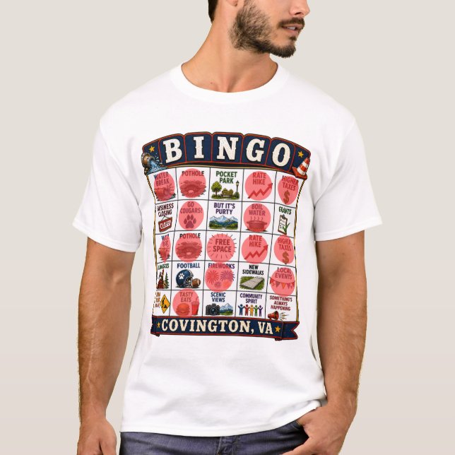 Covington Bingo T Shirt (Framsida)