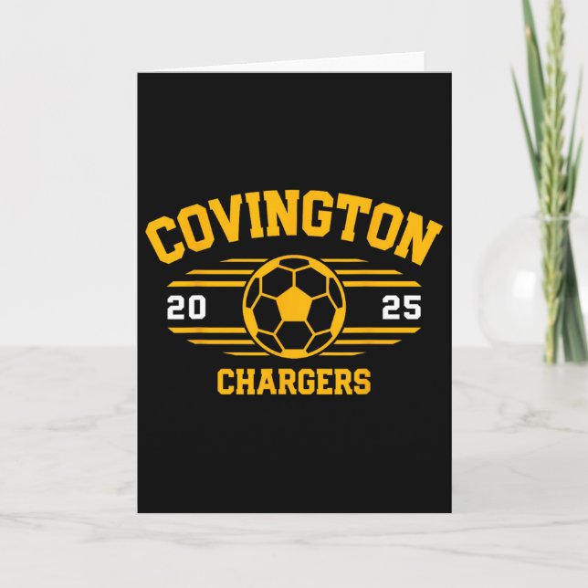 Covington Chargers Fotboll Faktura 2025  Kort (Framsida)