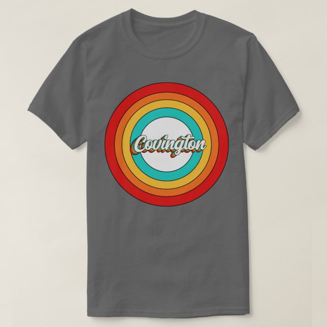 Covington Circle Covington Vintage Namn Shirt  T (Design framsida)