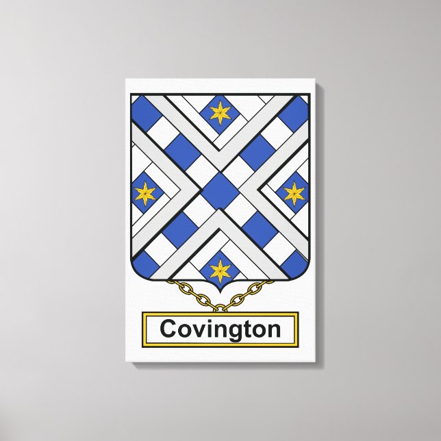 Covington Family Crest Canvastryck (Framsida)