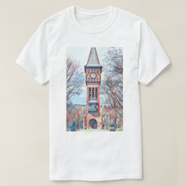 Covington, KY Goebel Park Clock Torn Painting T Shirt