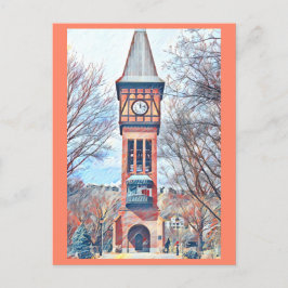 Covington, MY Goebel Park Clock Torn Painting Vykort