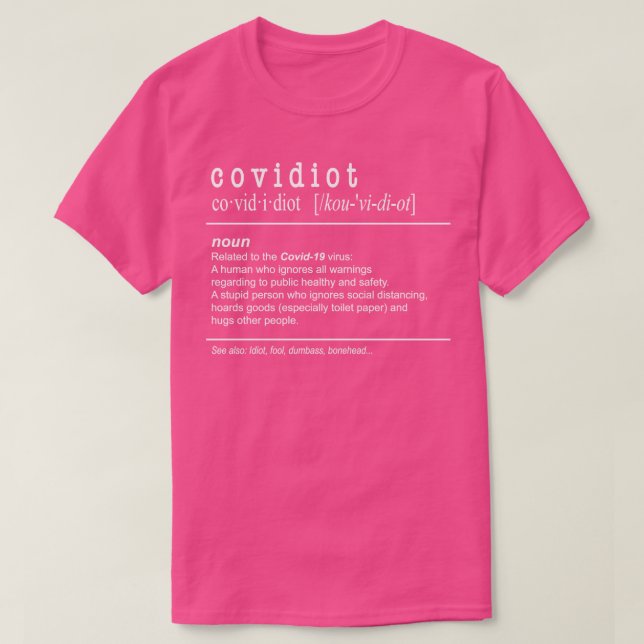 CovNoun-definition T Shirt (Design framsida)