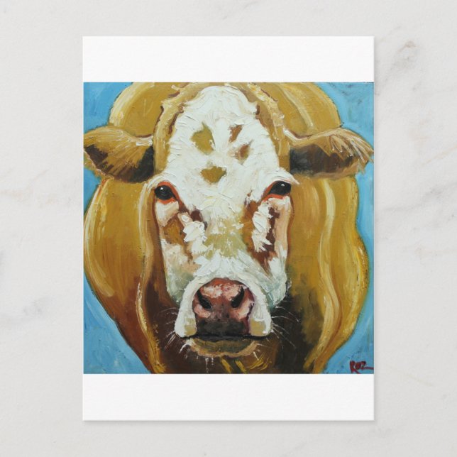 Cow#425-20x20sc Vykort (Framsida)