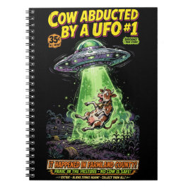 Cow Abducted by a UFO #1 Anteckningsbok