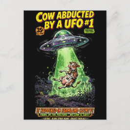 Cow Abducted by a UFO #1 Helg Vykort