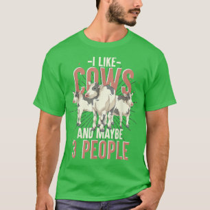 Cow Älskare Farmer Farm Animal Lover Farming Funny T Shirt