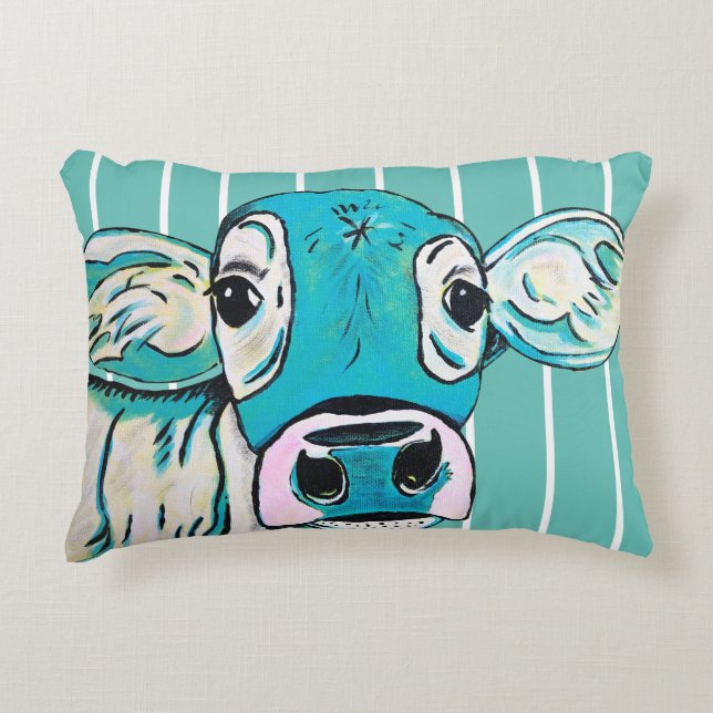 Cow Älskare Pillow Prydnadskudde (Framsidan)