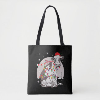 Cow Älskare Santa Hat jul Heifer Farmer Tygkasse
