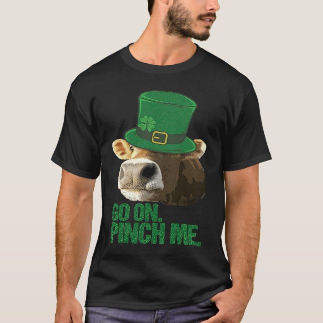 Cow Älskare Sarkastic St patricks day Leprechaun C T Shirt (Framsida)