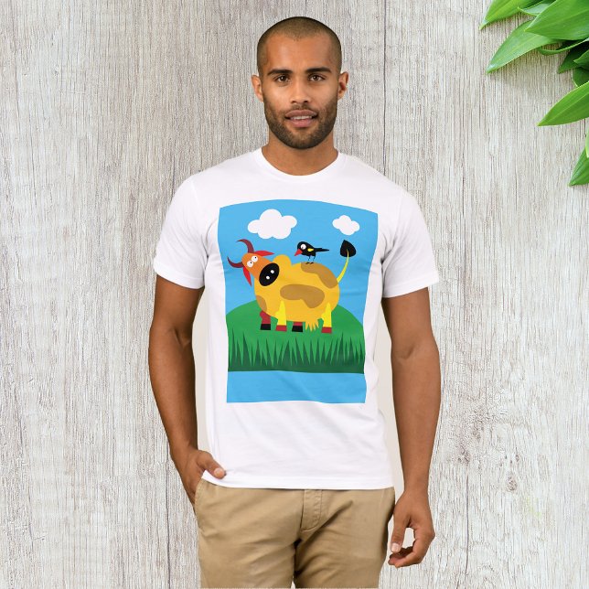 Cow and Blackbird Manar T-Shirt (Skapare uppladdad)