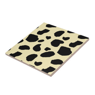 Cow Animal Skin Colour Pattern Design  Kakelplatta
