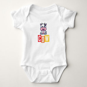 Cow Baby Jersey Bodykostym T Shirt